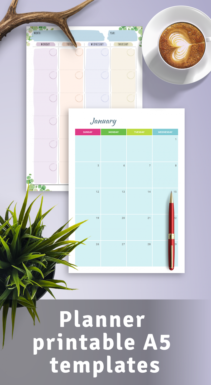Free A5 Planner Printables Free A5 Planner Printables