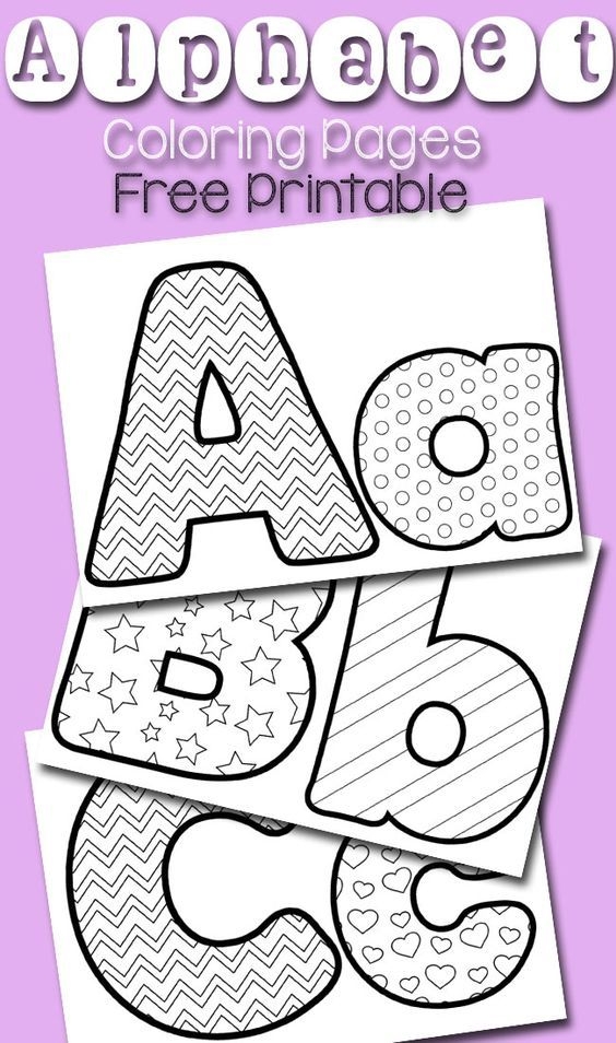 FREE Alphabet Coloring Pages Alphabet Preschool Alphabet Coloring 