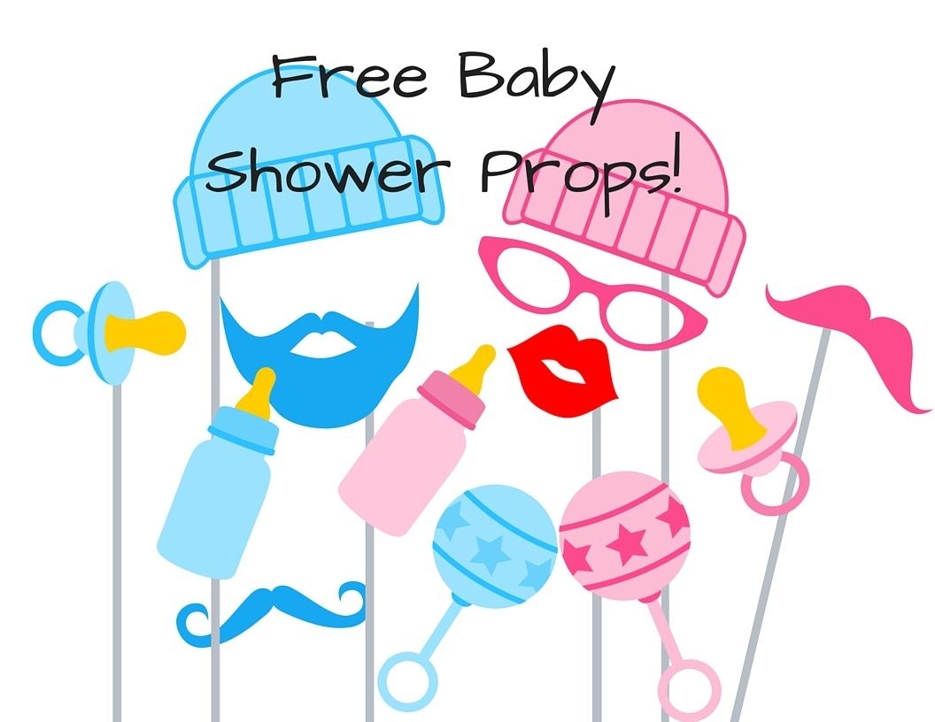 Free Baby Shower Photo Booth Props Printable Instant Download Photo 