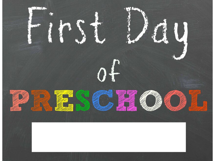 FREE Back To School Printable Chalkboard Signs For First Day Of School