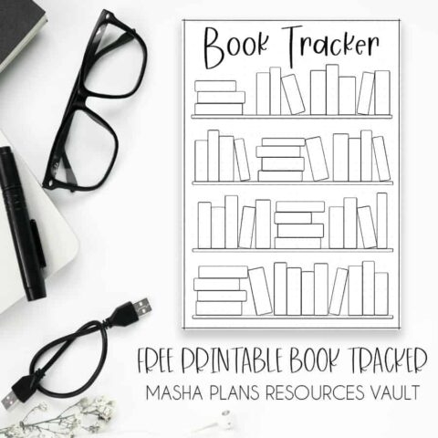 Free Book Tracker Bullet Journal Printables Masha Plans