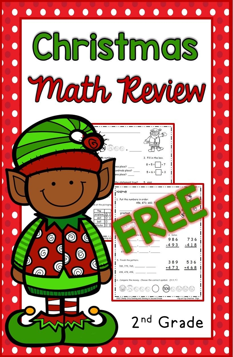 Free Christmas Math Worksheets 2nd Grade Free Christmas Math Worksheets 2nd Grade