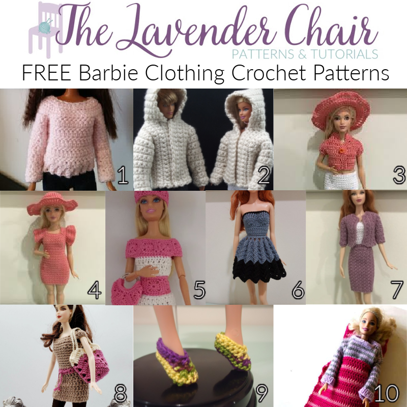 Free Crochet Barbie Doll Clothes Patterns