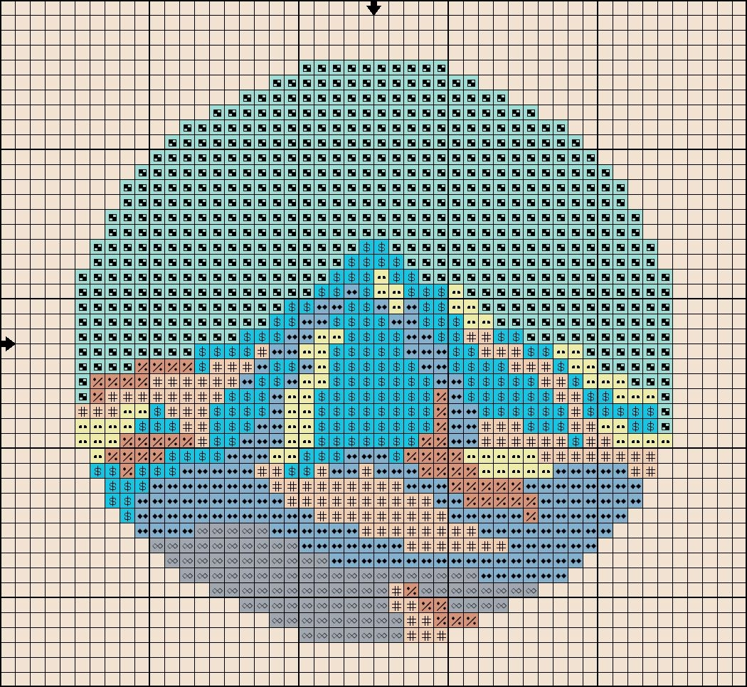 Free Cross Stitch Pattern Abstract Mountain Cross Stitch Art Cross 