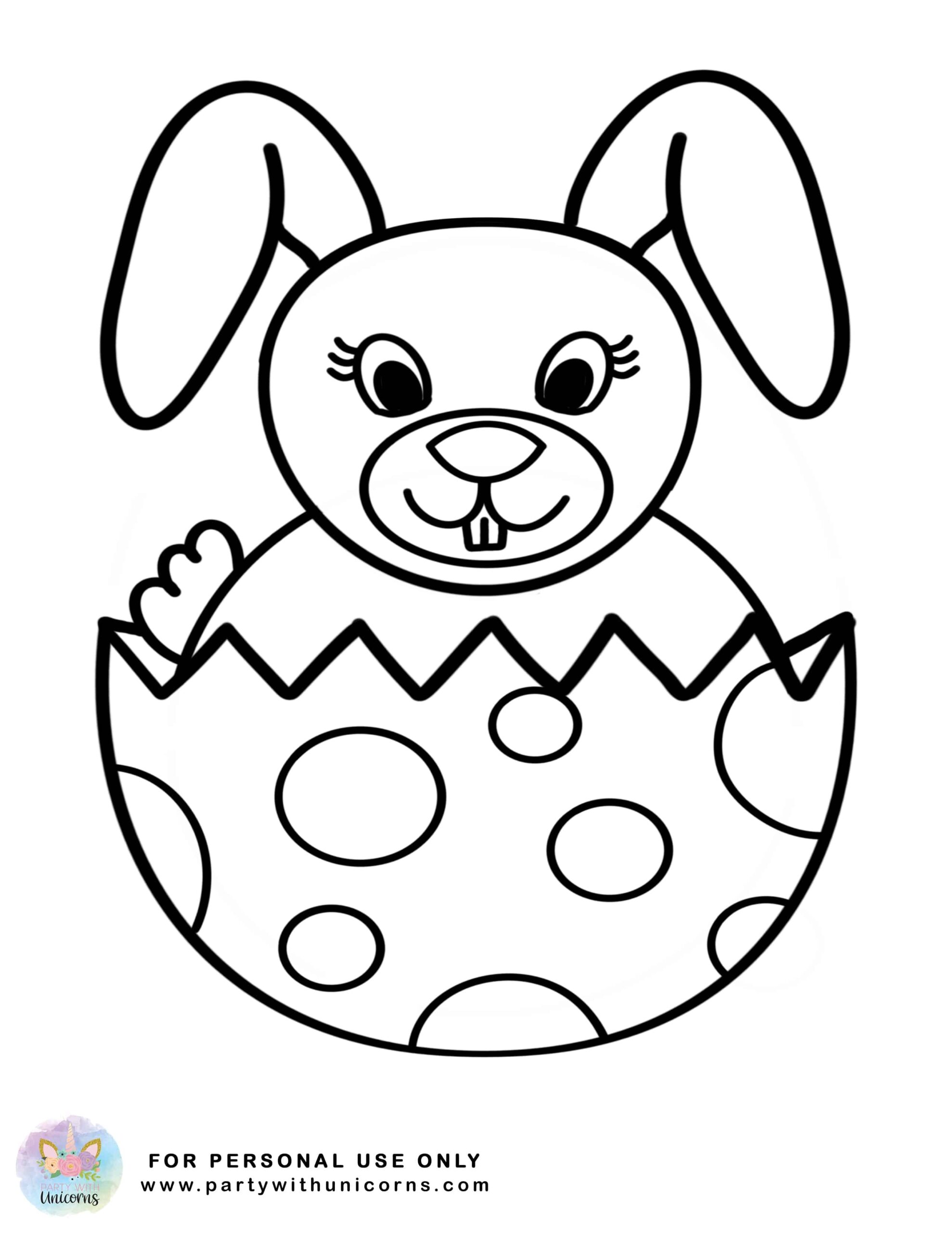 Preschool Easter Coloring Pages Printable