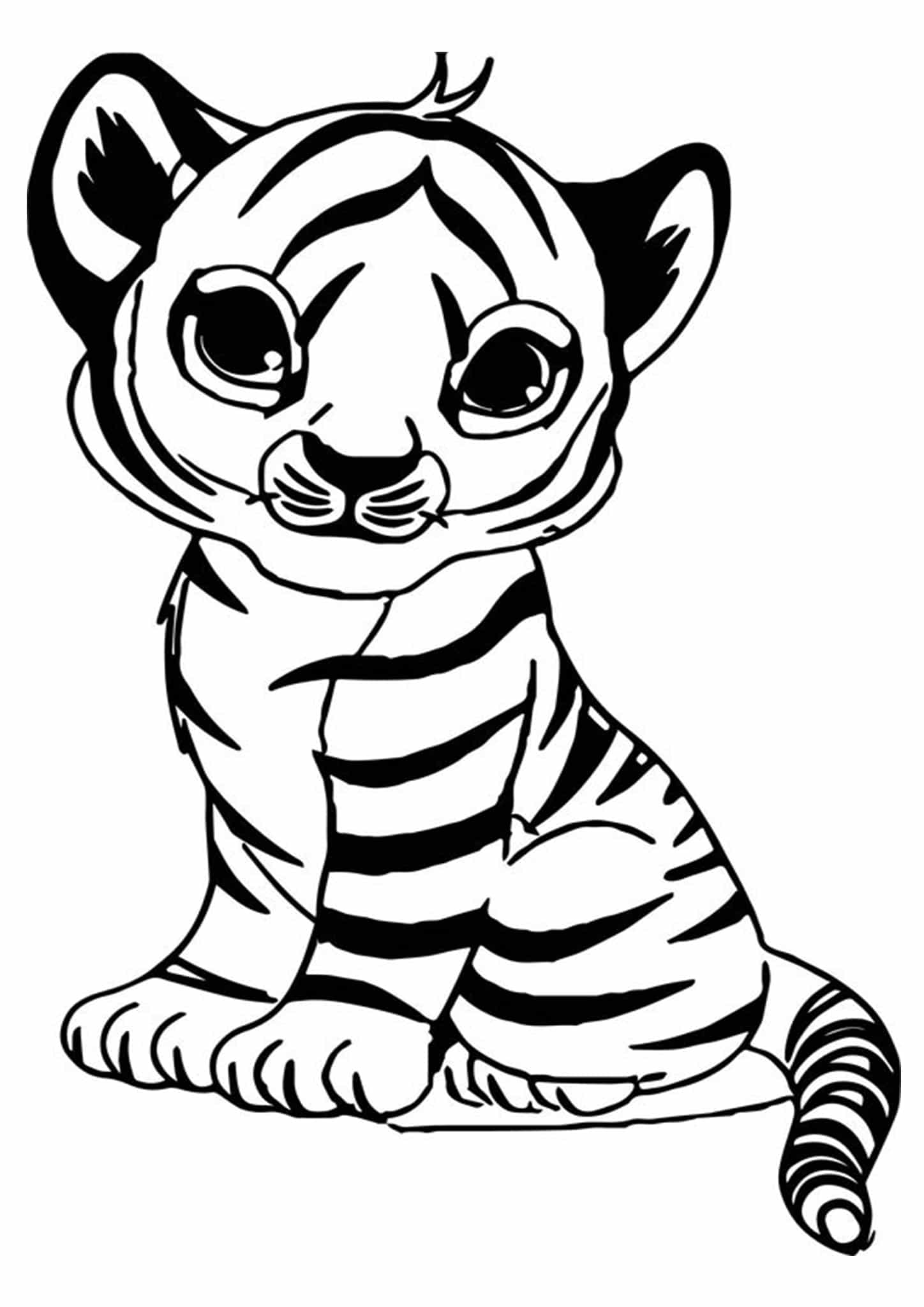 Free Easy To Print Tiger Coloring Pages Tulamama Free Easy To Print Tiger Coloring Pages Tulamama
