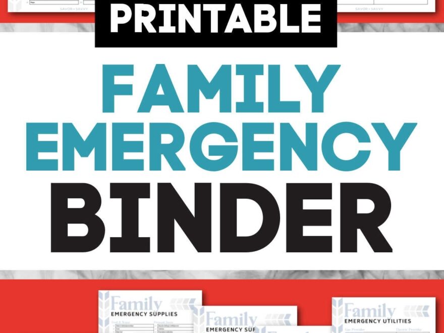 Free Emergency Binder Printables