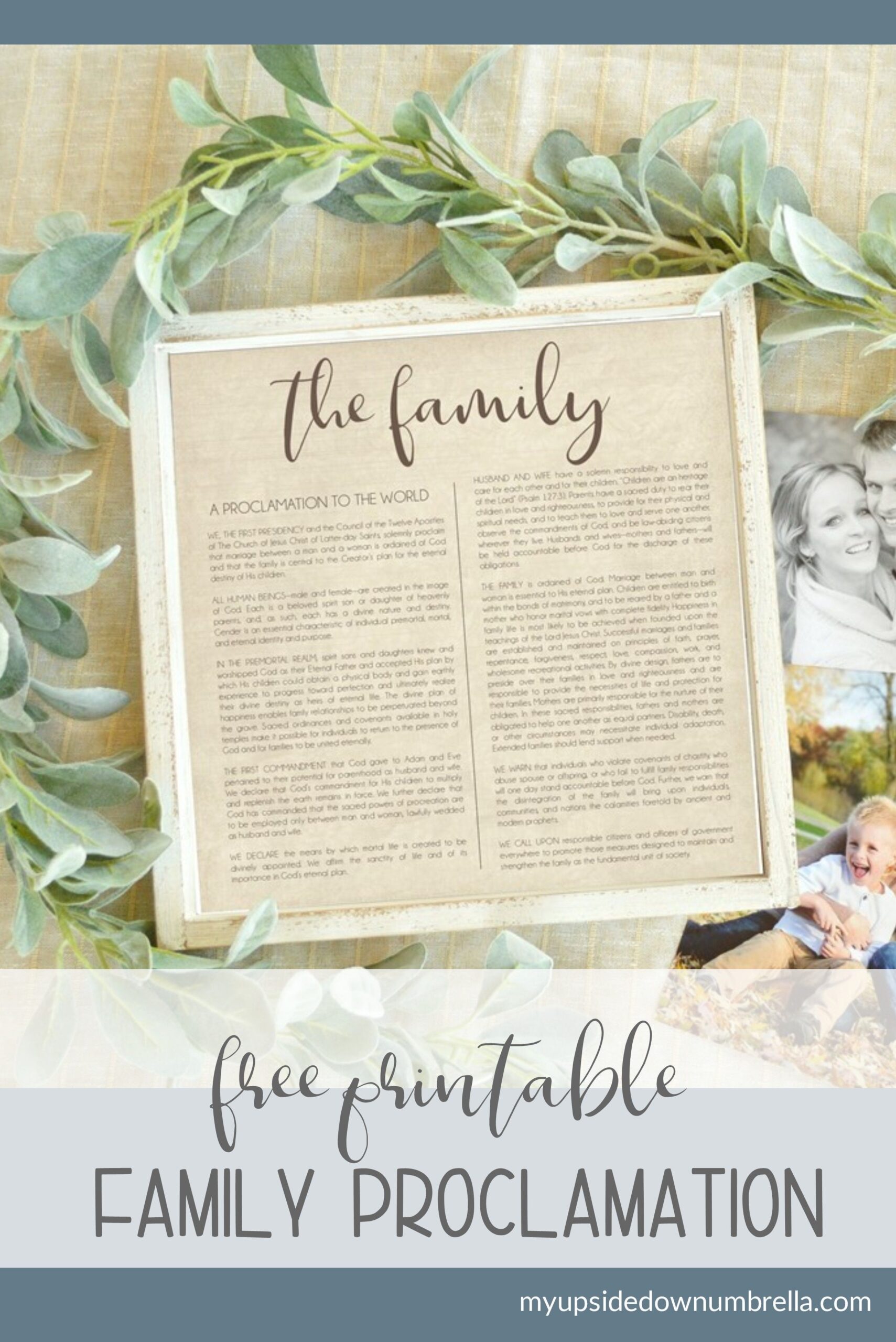 The Family Proclamation Free Printable