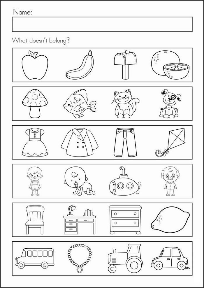 Free Fun School Worksheets For Kindergarten Learning Printable 