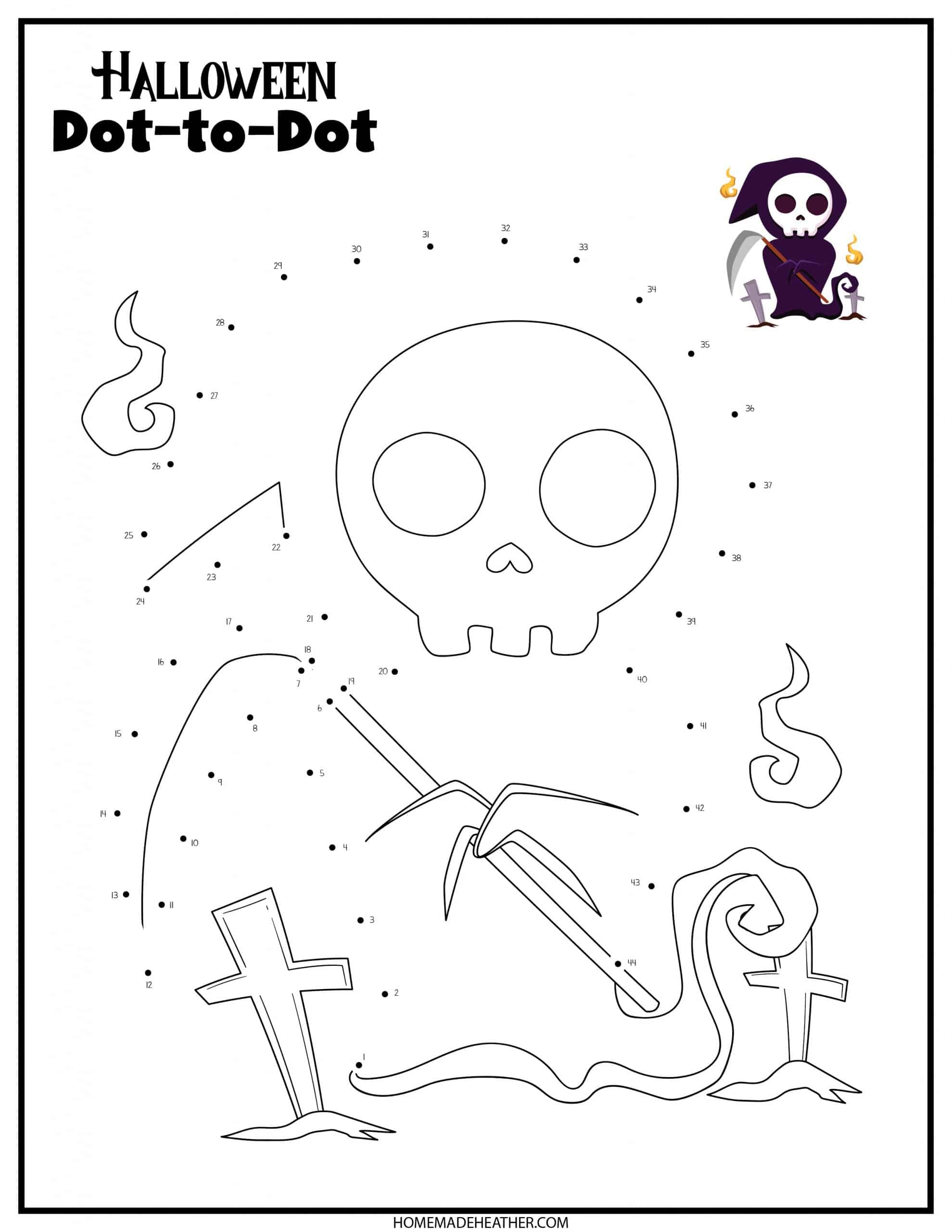 Dot To Dot Halloween Printables