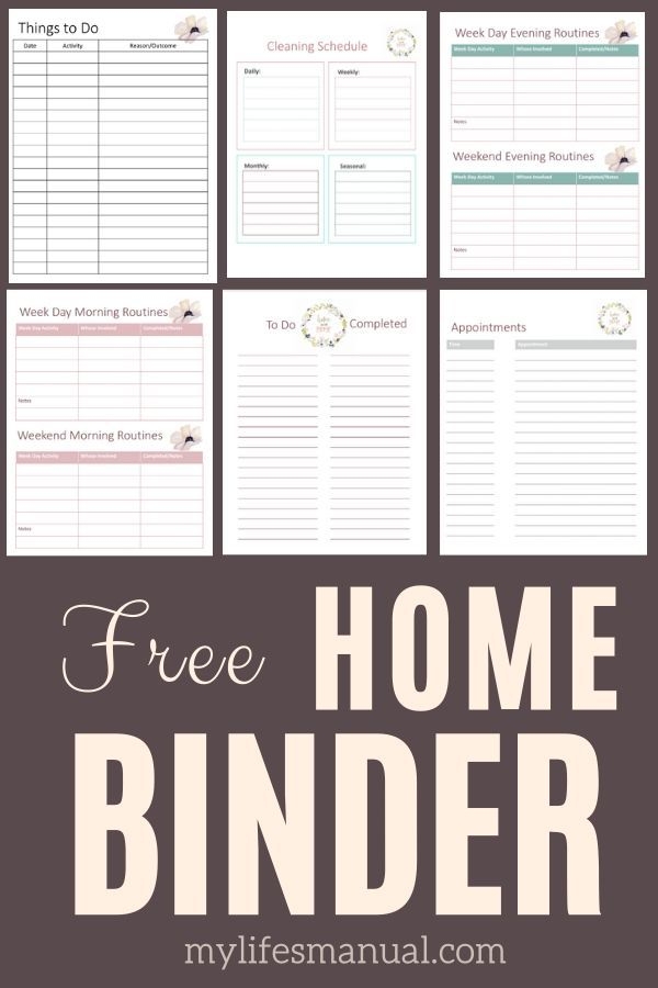 Free Home Organizing Printables Easily Organize Your Home And Free Home Organizing Printables Easily Organize Your Home And