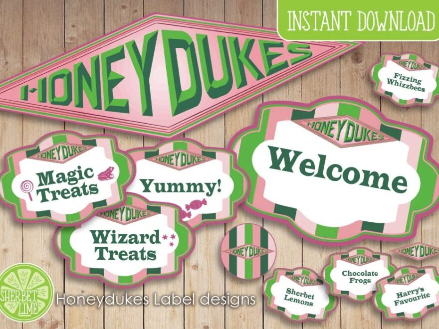 Free Honeydukes Labels Honeydukes Labels Harry Potter Printables