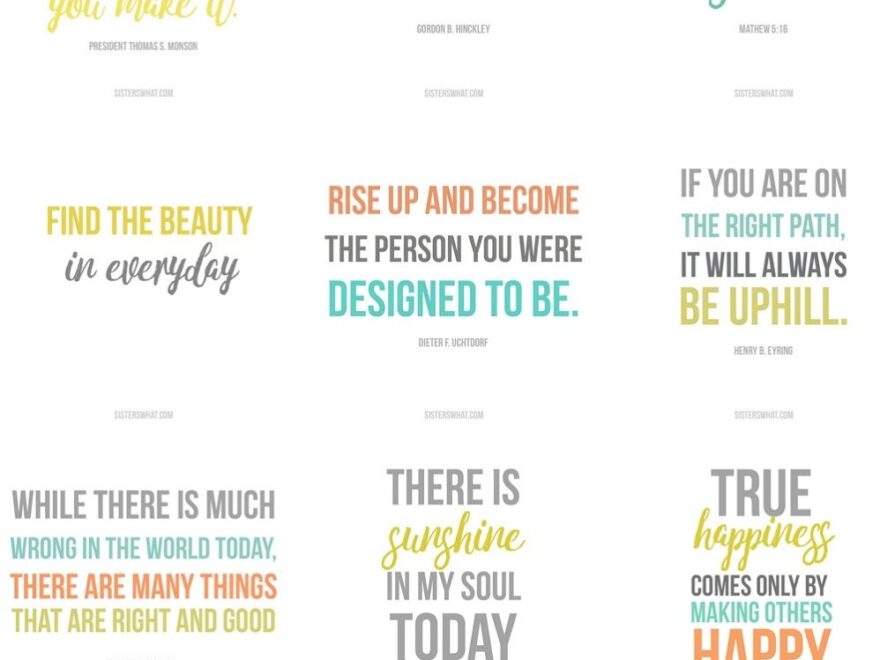 Free Inspirational Quotes Printables