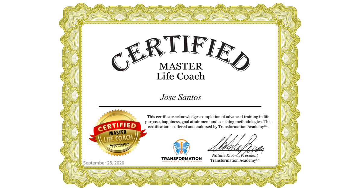 Free Life Coaching Certificate Templates