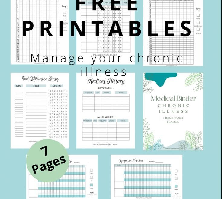 Free Medical Binder Printables Chronic Illness Tracker Medical