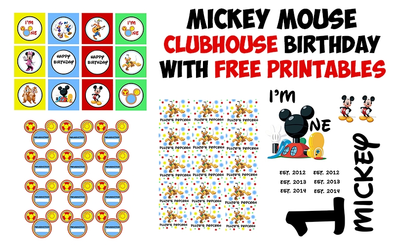 Free Mickey Mouse Clubhouse Birthday Party Printables The Kreative Life