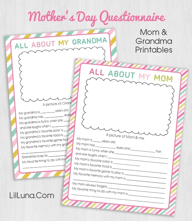 FREE Mother 39 s Day Questionnaire Printable Lil 39 Luna FREE Mother 39 s Day Questionnaire Printable Lil 39 Luna