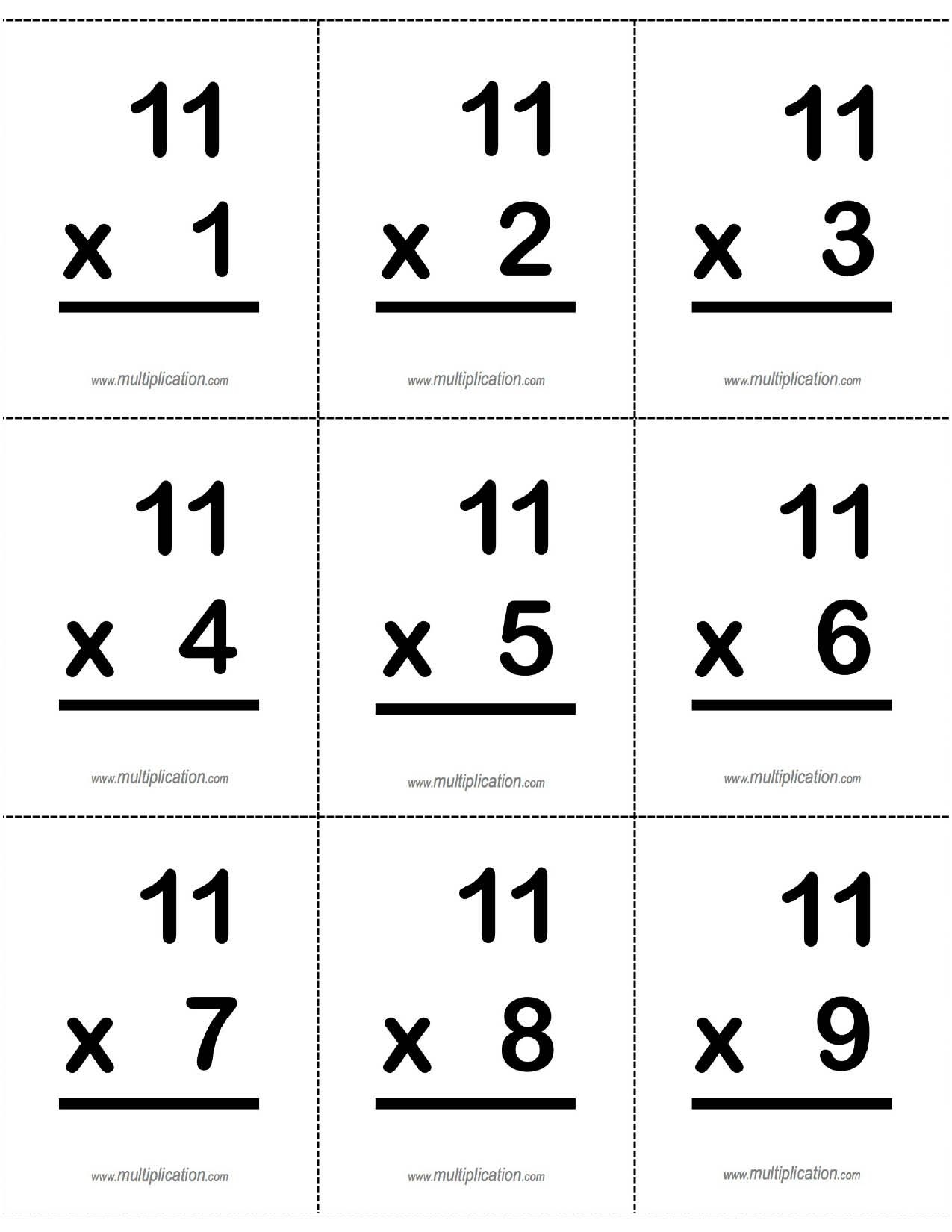 Free Multiplication Flash Cards Printable Printable Templates