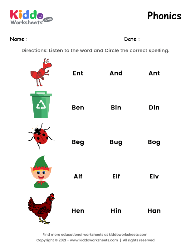 Free Printable Phonics Worksheets For Adults