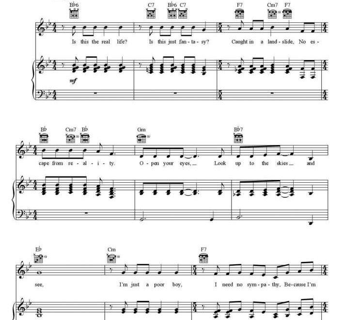Free Pop Piano Sheet Music Printable