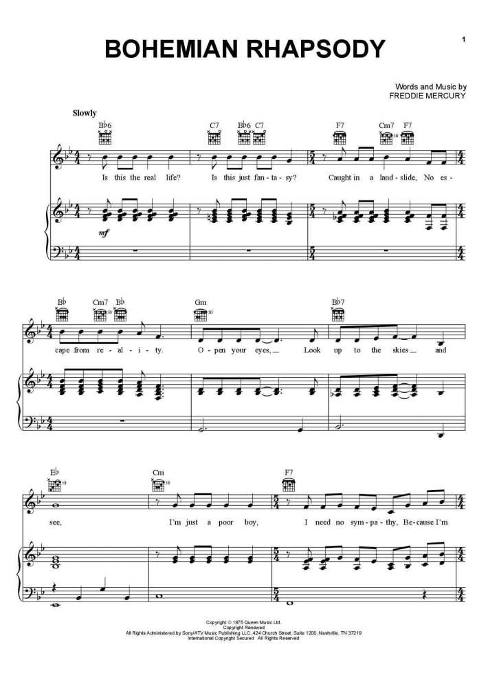 Free Pop Piano Sheet Music Printable