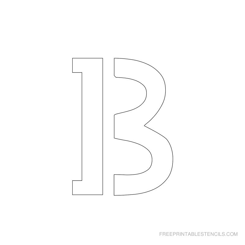 Free Printable 2 Inch Letter Stencils A Z