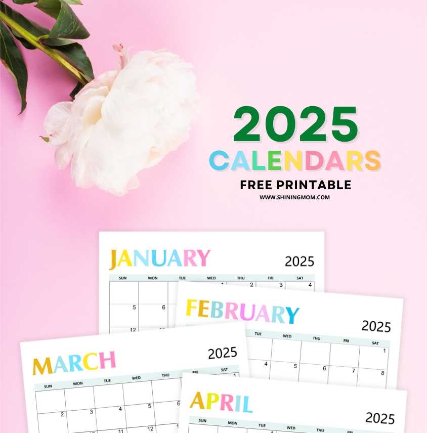 Free Printables For 2025 Calendars