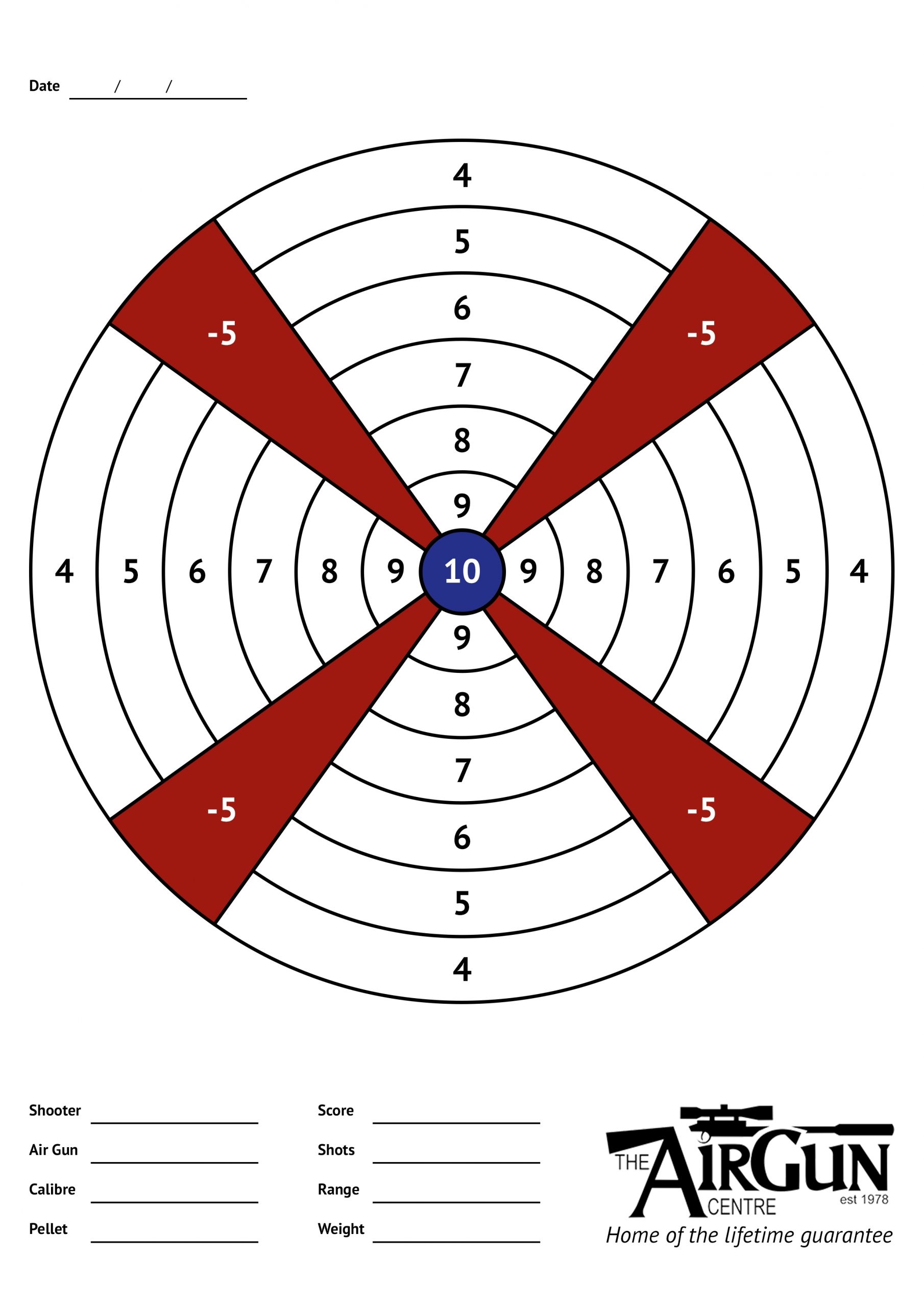 Free Printable Air Rifle Sighting Targets Download Free Printable Air 