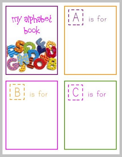 FREE Printable Alphabet Book For Preschoolers SupplyMe