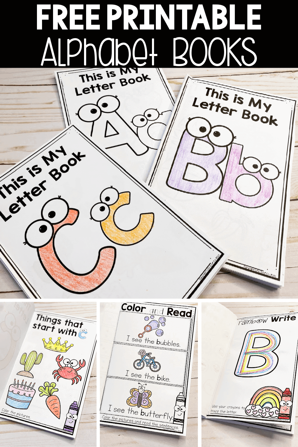 Free Printable Alphabet Books For Preschoolers Artofit