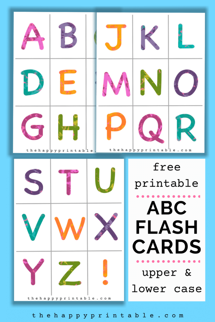 Upper And Lowercase Letters Printable Flash Cards