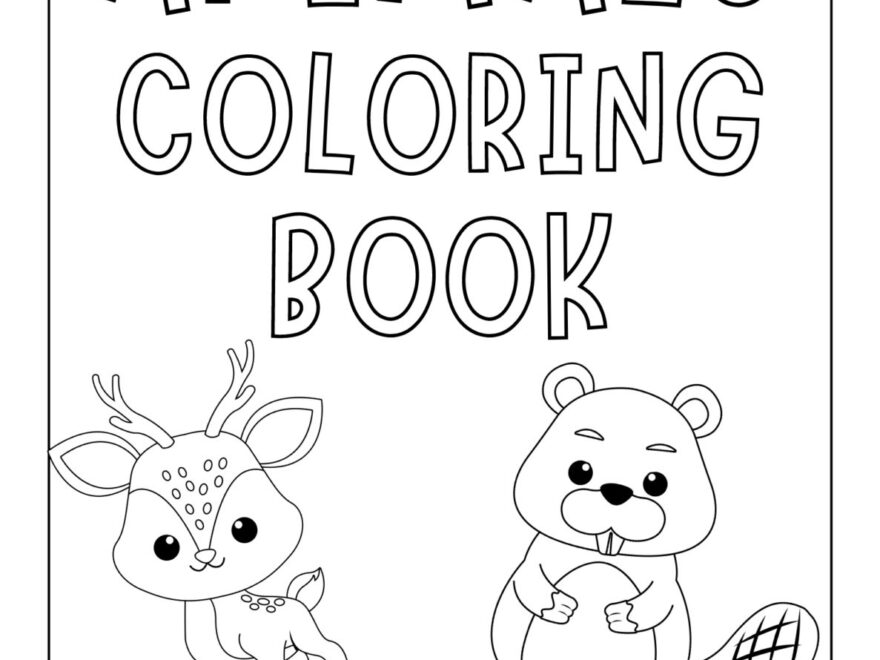 FREE Printable Animals Coloring Book April Golightly