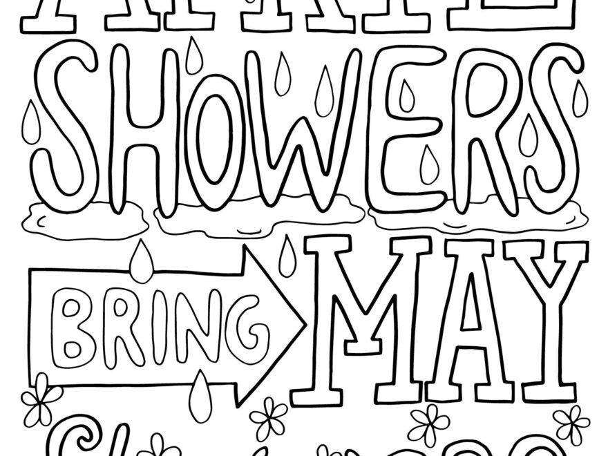 Free Printable April Coloring Pages