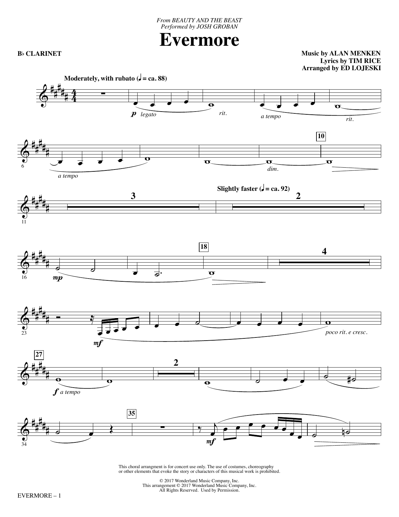 Free Printable B Flat Clarinet Sheet Music Printable Templates