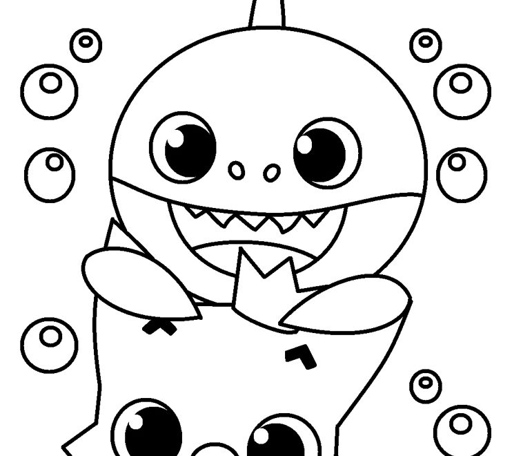 Free Printable Baby Shark Coloring Pages For Kids