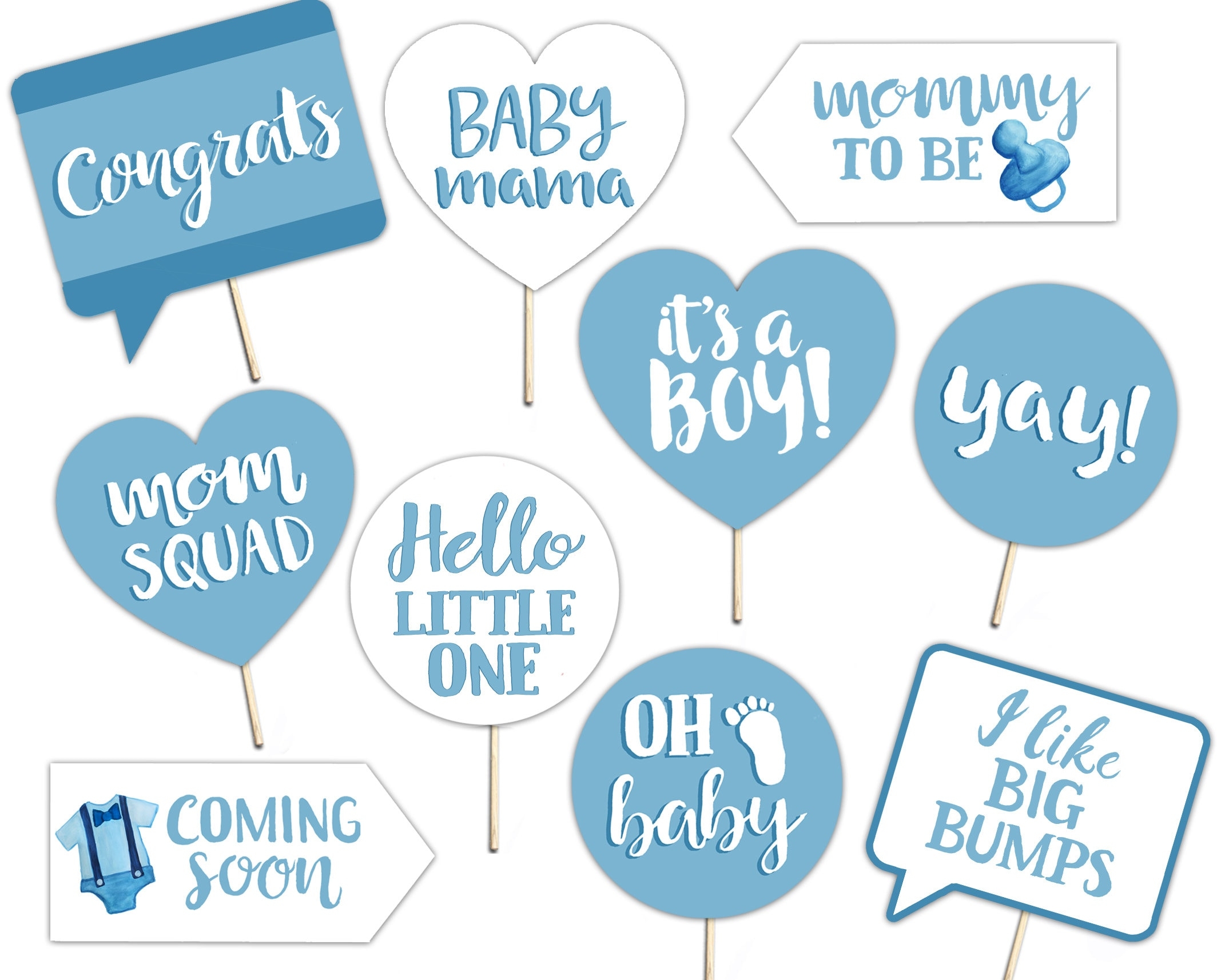 Free Printable Baby Shower Photo Booth Props Printabl Vrogue co