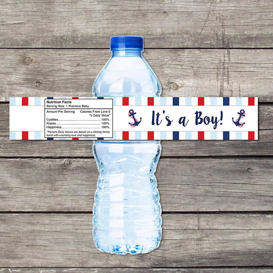 Free Printable Baby Shower Water Bottle Boy Free Printable Baby Shower Water Bottle Boy