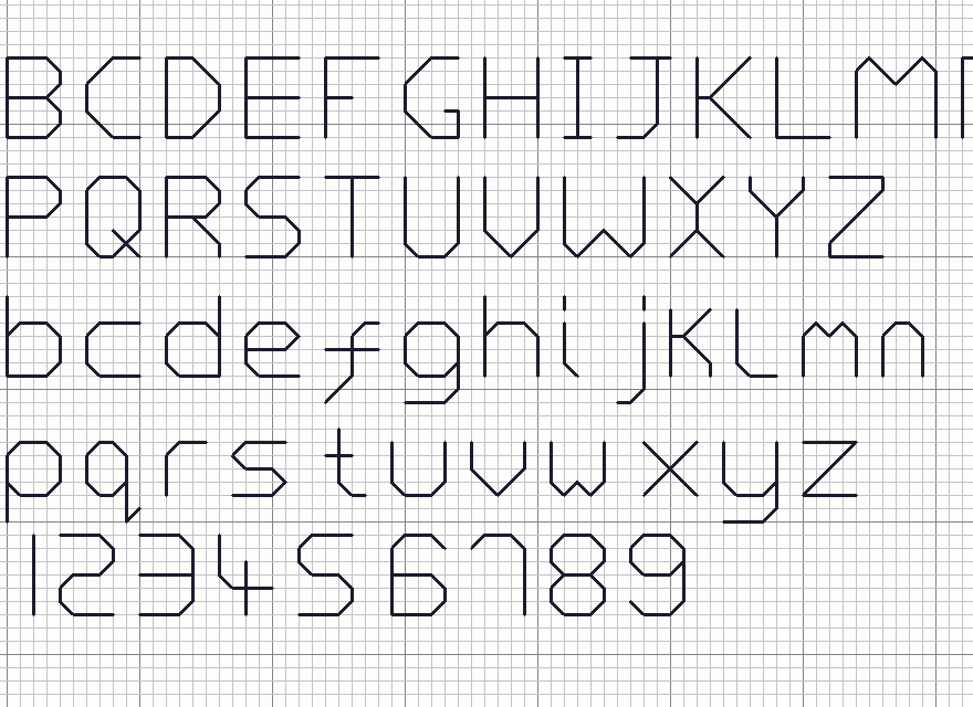 Free Printable Back Stitch Fonts Thomas J Brock