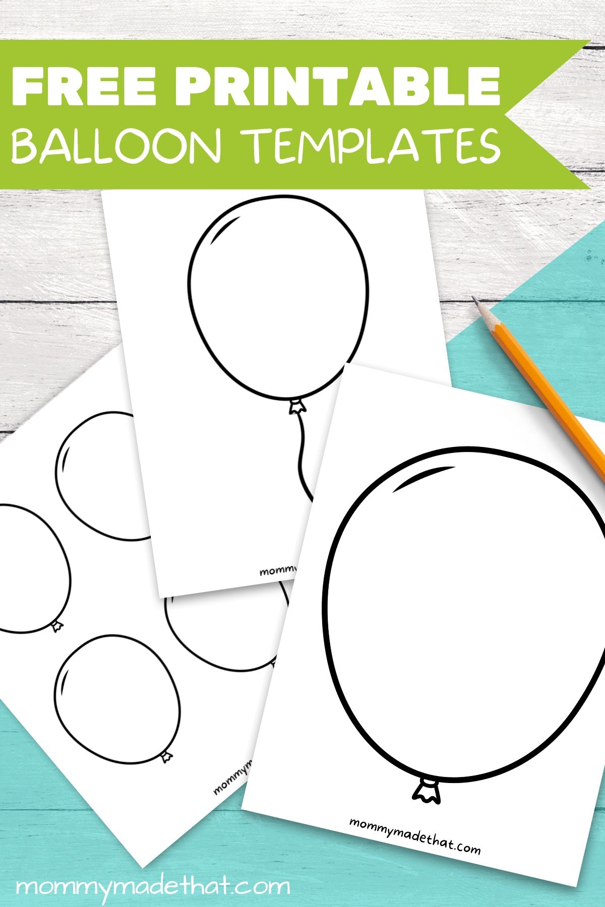 Free Printable Birthday Balloon Template