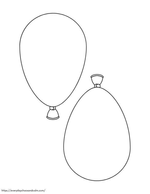 Free Printable Balloon Templates For Crafts