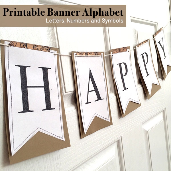 Free Printable Alphabet Banner Letters