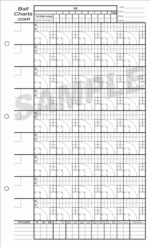 Free Printable Baseball Pitching Charts Printable Word Searches