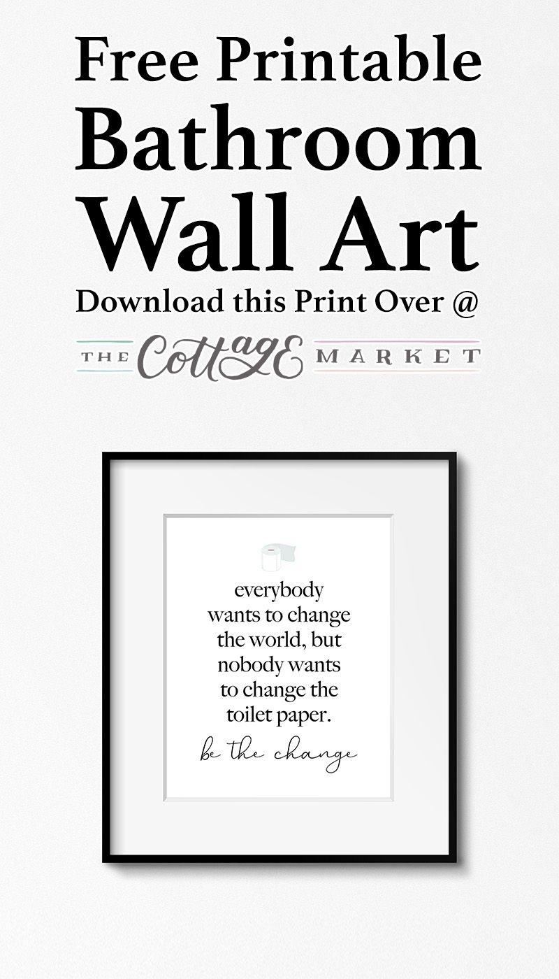 Free Printable Bathroom Wall Art Artofit