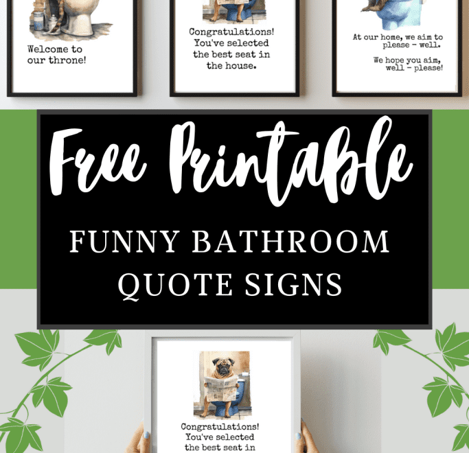 Free Printable Bathroom Wall Art Decor Ideas For Your Home