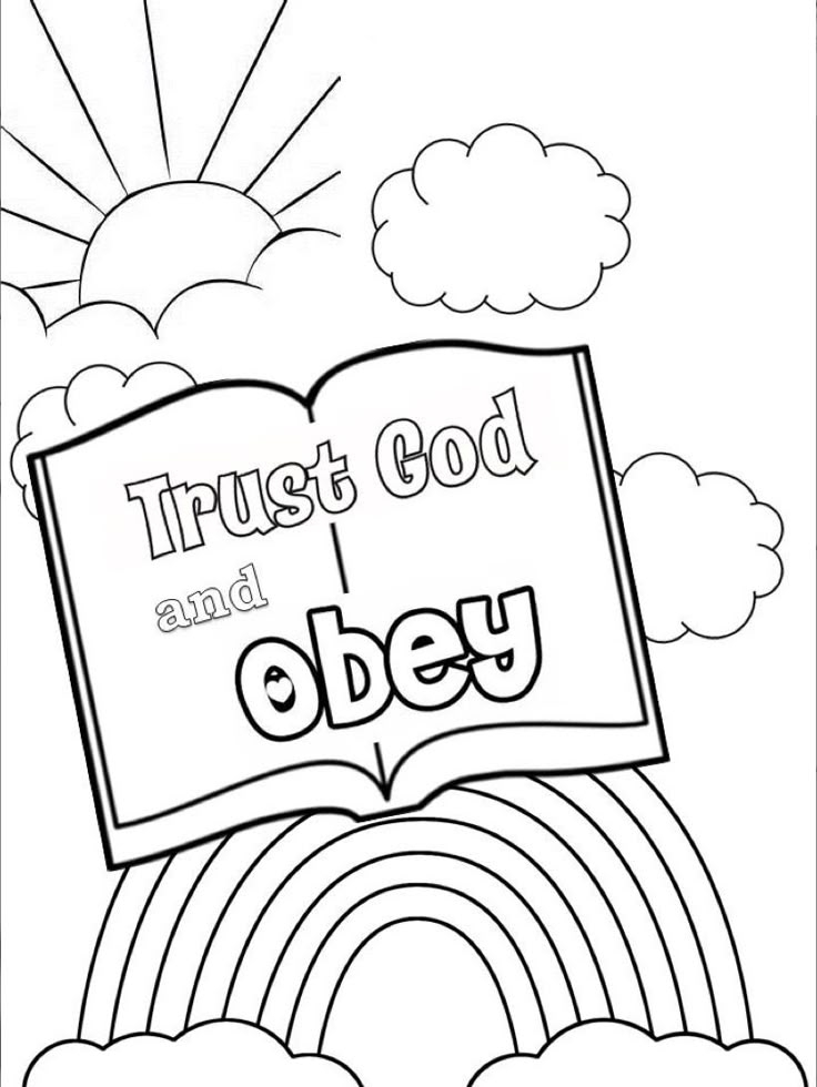 Preschool Bible Color Pages Printable