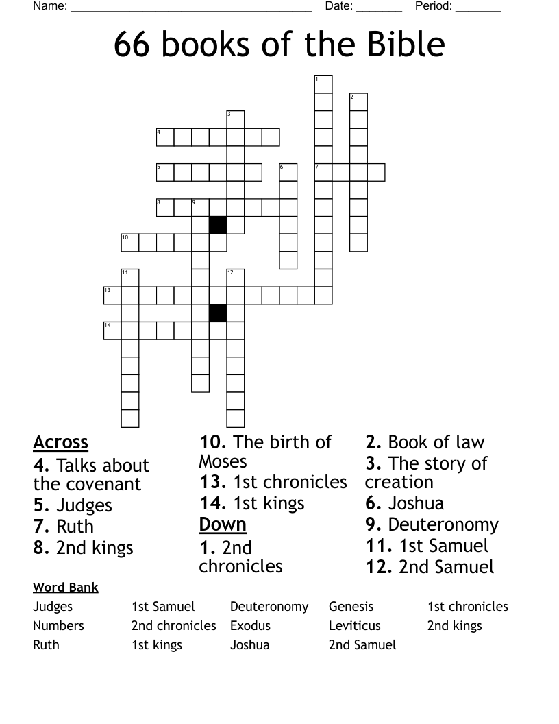 Free Printable Bible Crossword Puzzles With Answers Free Printable Bible Crossword Puzzles With Answers