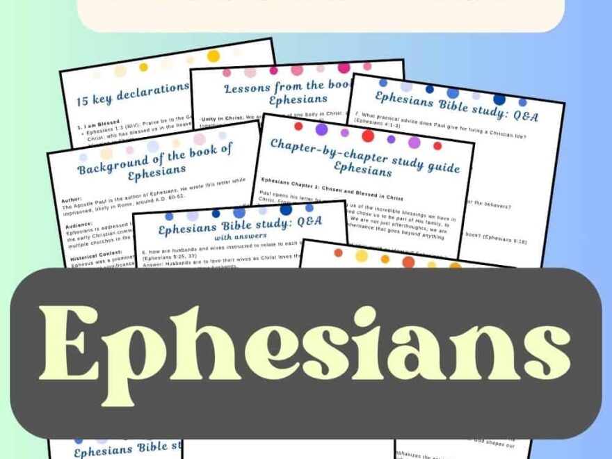 Free Printable Bible Study Guide On Ephesians Pdf Christel Owoo