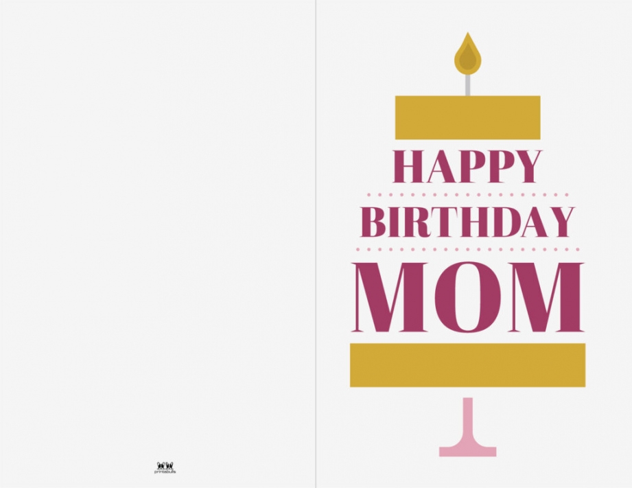 Printable Birthday Card For Mom