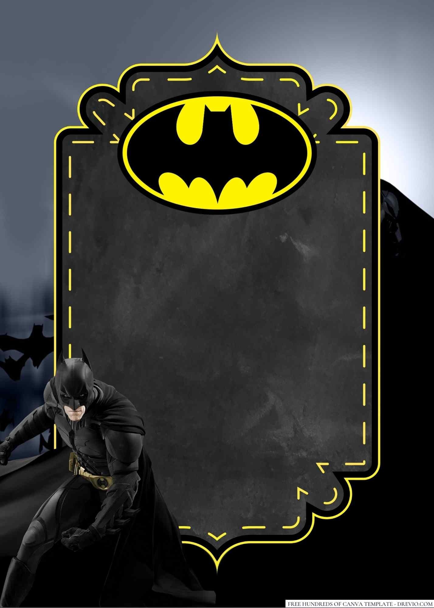 Free Printable Birthday Invitations Batman Download Free Printable 