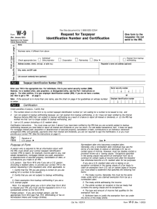 Free Printable Blank W 9 Form Print W9 Form 2025